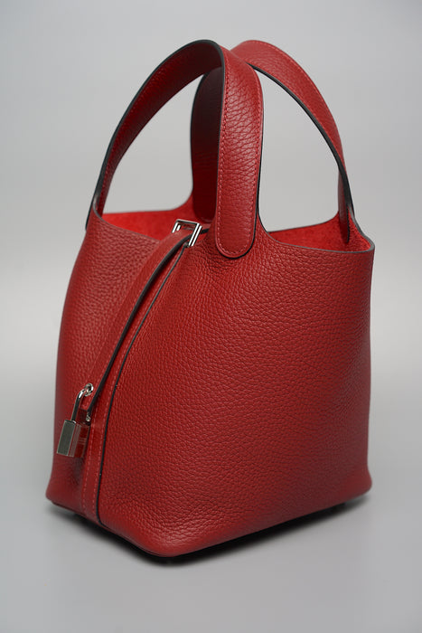 Hermes Picotin 18 in Rouge H Phw (Brand New)