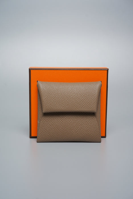 Hermes Bastia Coin Pouch in Etoupe (Brand New)