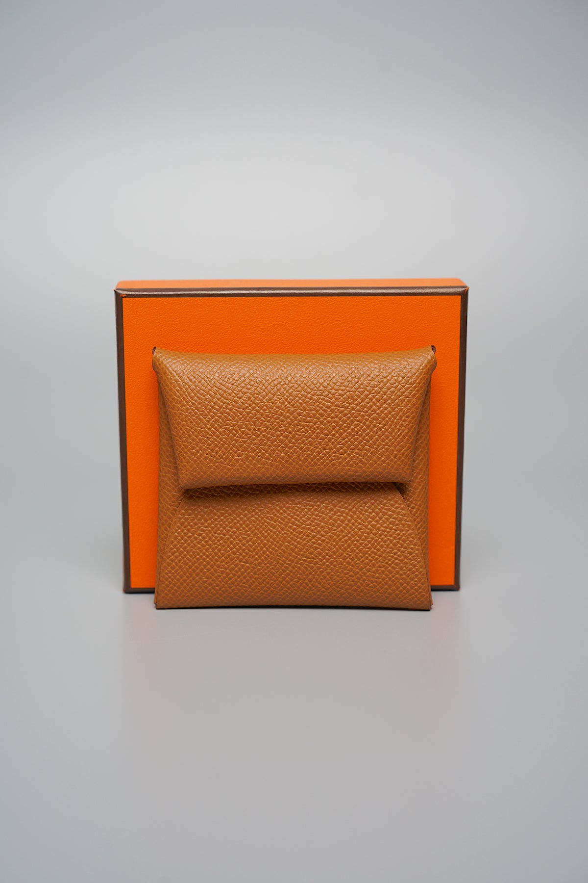 HERMES Bastia Evercolor Coin Pocket Coin case W stamped Rouge Ladue Red