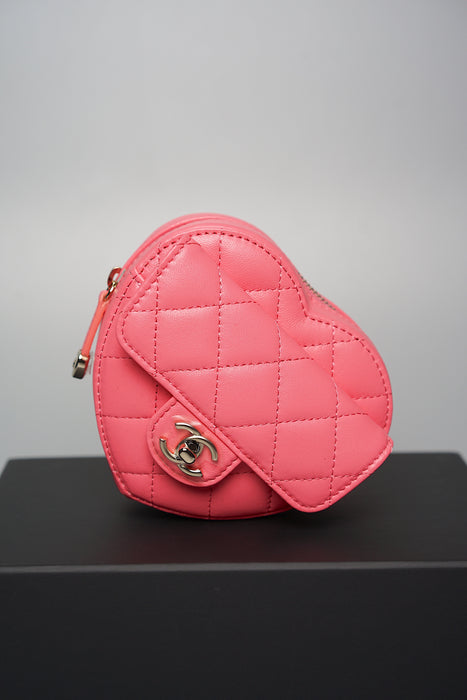 Chanel Heart Belt Bag in Pink Lambskin (Brand New)