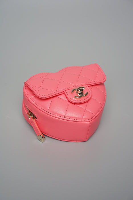 Chanel Heart Belt Bag in Pink Lambskin (Brand New)