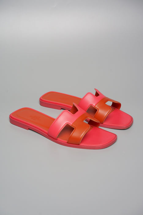 Hermes Oran Sandals in Fuschia Size 37