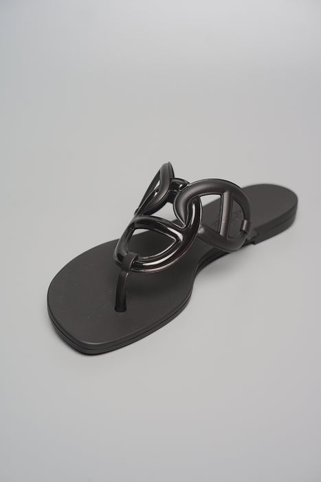 Hermes Egerie Sandals in Black Size 36 (Brand New)