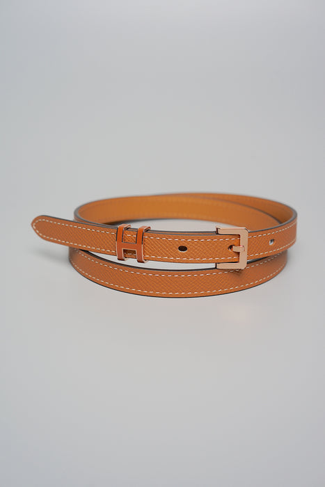 Hermes Pop H Belt in Gold Ghw Size 75 (Brand New)