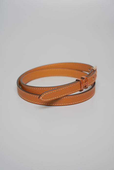 Hermes Pop H Belt in Gold Ghw Size 75 (Brand New)