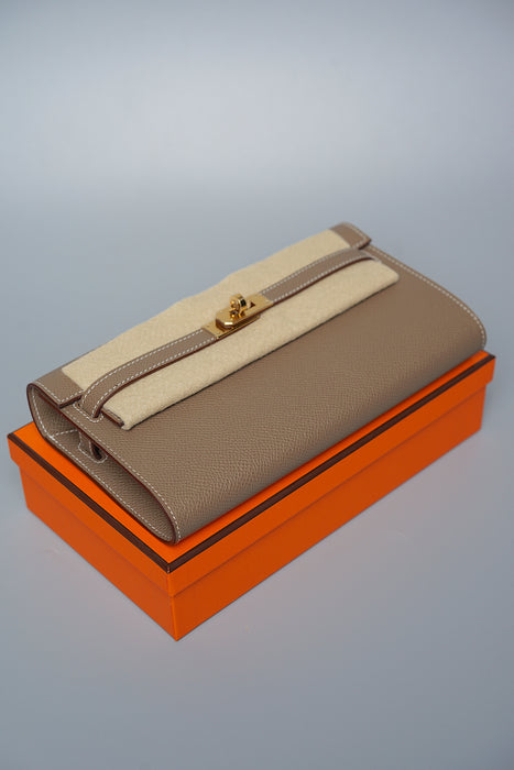 Hermes Kelly To Go in Etoupe Ghw (Brand New)