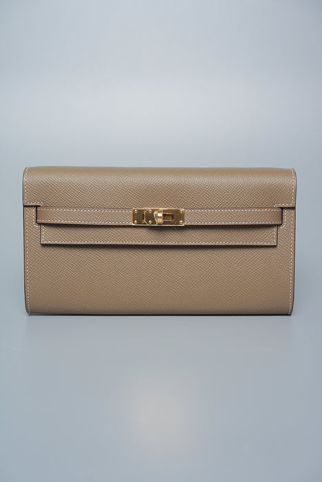 Hermes Kelly To Go in Etoupe Ghw (Brand New)