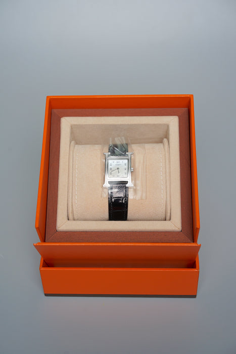 Hermes Heure H Watch in Noir Phw (Brand New)