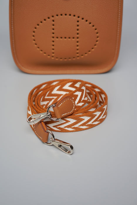 Hermes Mini Evelyne in Gold Phw