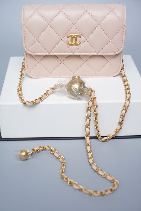 Chanel Clutch with Chain Pearl Crush Waist Bag 21C