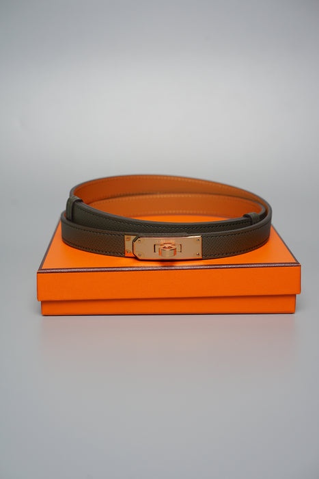 Hermes Kelly 18 Belt in Vert De Gris Rghw (Brand New)– orangeporter