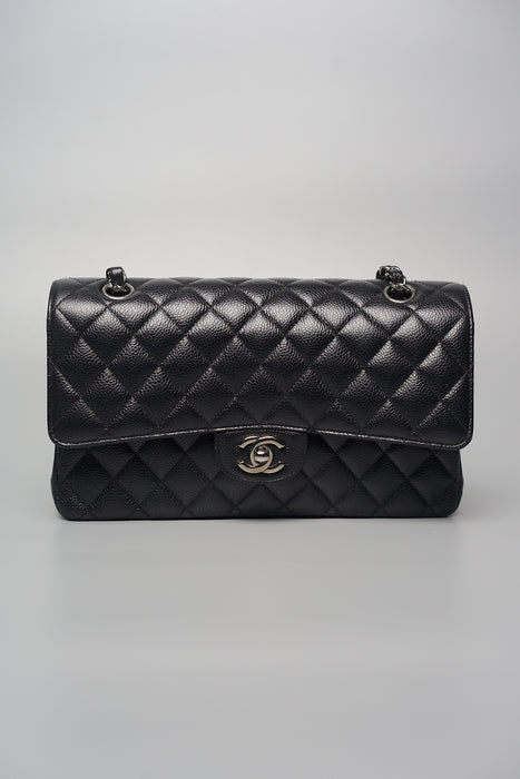 Chanel Medium Classic Flap in Black Caviar Shw– orangeporter