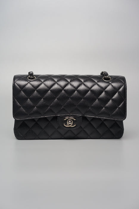 Chanel Medium Classic Flap in Black Caviar Shw