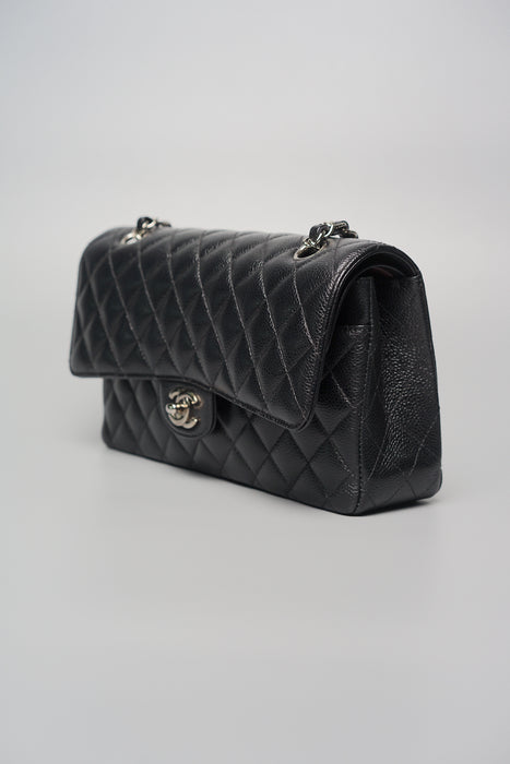 Chanel Medium Classic Flap in Black Caviar Shw