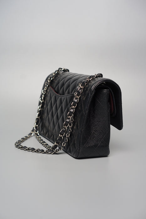 Chanel Medium Classic Flap in Black Caviar Shw