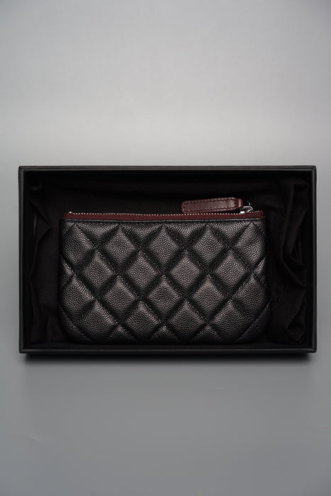 Chanel O Case in Black Caviar (Brand New)