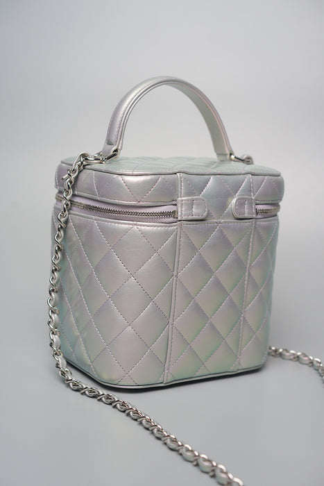 Chanel Trendy CC Vanity Case in Grey Iridescent (Brand New)