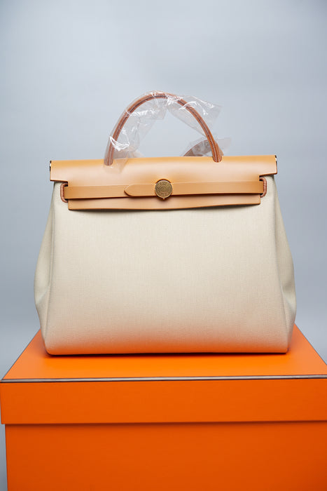 Hermes Herbag 31 in Beton Ghw (Brand New)