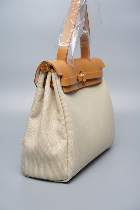 Hermes Herbag 31 in Beton Ghw (Brand New)