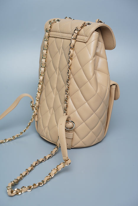 Chanel 22S Backpack in Beige Caviar (Brand New)