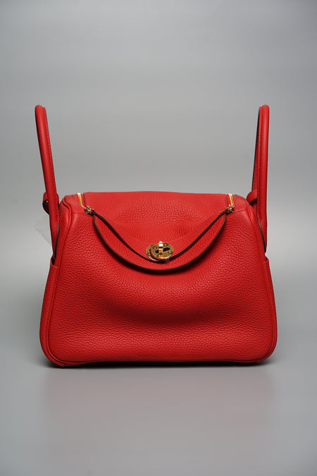 Hermes Lindy 26 Rouge Tomate GHW