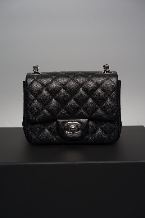 Chanel Mini Flap Bag in Black Caviar Shw (Brand New)