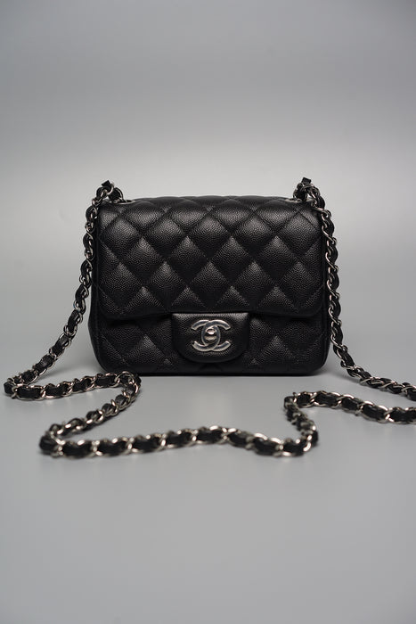 Chanel Mini Flap Bag in Black Caviar Shw (Brand New)