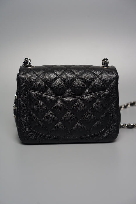 Chanel Mini Flap Bag in Black Caviar Shw (Brand New)