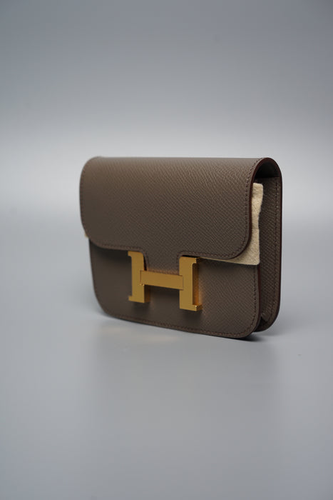 Hermes, Bags, New Hermes Constance Slim Wallet Mauve Pale Rare
