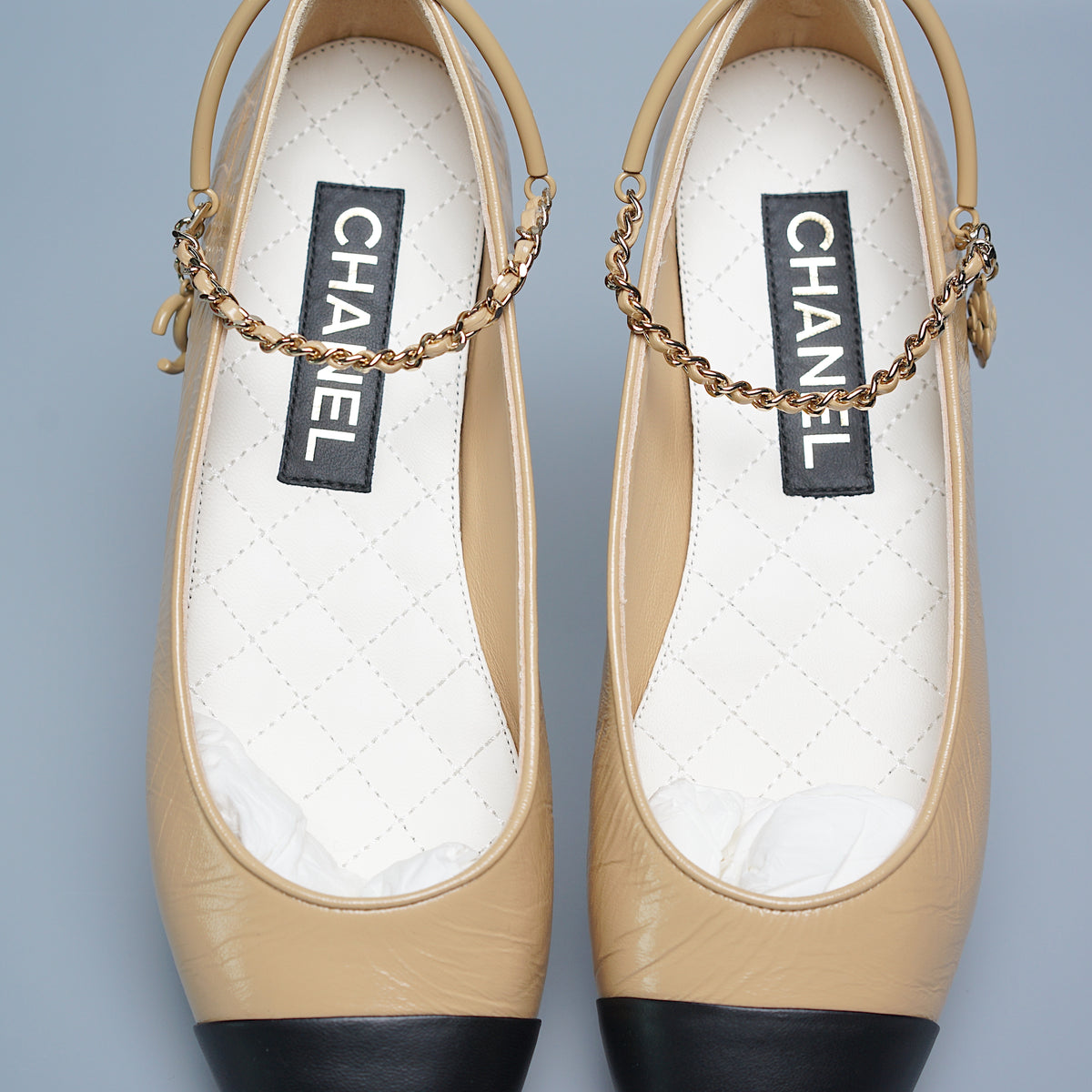 Chanel ballerinas online beige