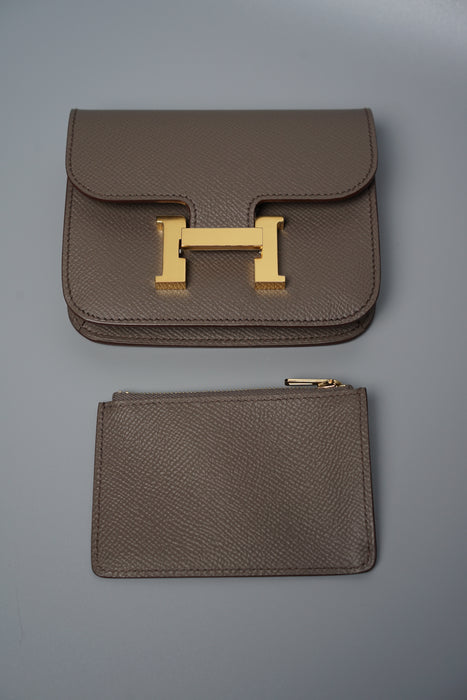 Hermès Etain Constance Compact Wallet