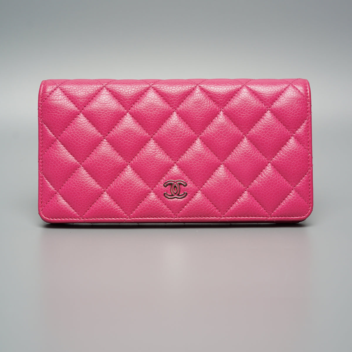 Chanel Timeless Pink Caviar Long Flap Wallet