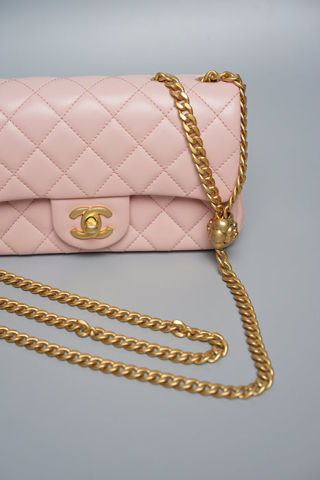 Chanel 23S Flap Bag with Camellia Crush (Brand New)