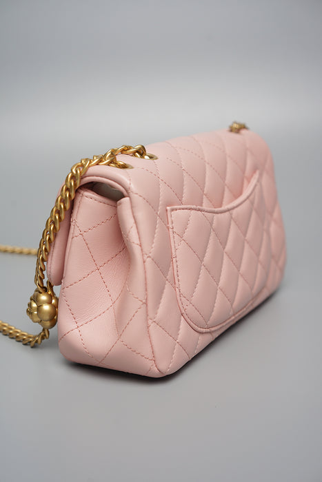 Chanel 23S Flap Bag with Camellia Crush (Brand New)