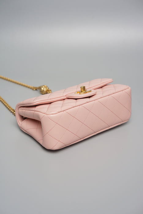 Chanel 23S Flap Bag with Camellia Crush (Brand New)