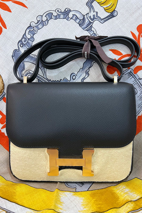 Hermes Constance 18 in Black Rosegold Hardware (Brand New)